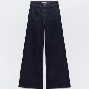 ZARA Collection High Waist Marine Straight Pocket Jeans - USA 8